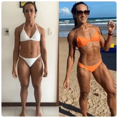 Aluna da consultoria: antes e depois